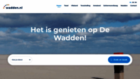 What Wadden.nl website looked like in 2023 (1 year ago)