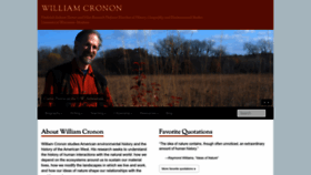 What Williamcronon.net website looked like in 2023 (1 year ago)