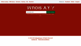 What Whoisxy.com website looked like in 2023 (3 years ago)