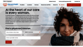 What Womenshealthct.com website looked like in 2023 (1 year ago)