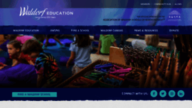 What Waldorfeducation.org website looked like in 2023 (1 year ago)