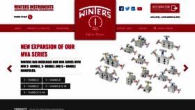 What Winters.com website looked like in 2023 (1 year ago)