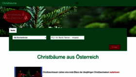 What Weihnachtsbaum.at website looked like in 2023 (1 year ago)