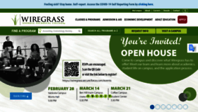 What Wiregrass.edu website looked like in 2023 (1 year ago)