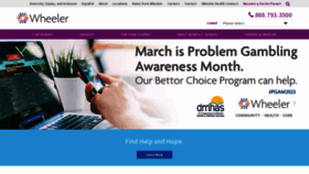 What Wheelerclinic.org website looked like in 2023 (3 years ago)