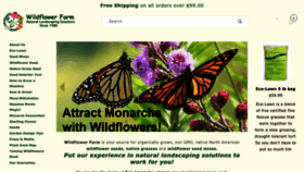 What Wildflowerfarm.com website looked like in 2023 (1 year ago)