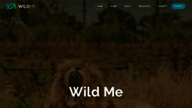 What Wildme.org website looked like in 2023 (1 year ago)