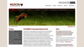 What Wildcru.org website looked like in 2023 (1 year ago)