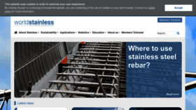 What Worldstainless.org website looked like in 2023 (1 year ago)
