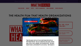 What Whatthehealthfilm.com website looked like in 2023 (1 year ago)