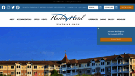 What Watkinsglenharborhotel.com website looked like in 2023 (1 year ago)