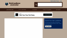 What Worldlandforms.com website looked like in 2023 (1 year ago)