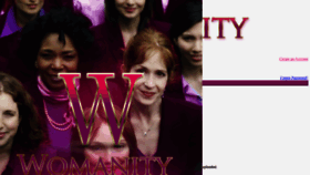 What Womanity.social website looked like in 2023 (1 year ago)