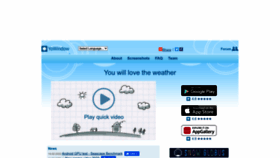 What Weatherscreensaver.com website looked like in 2023 (1 year ago)
