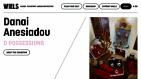 What Wiels.org website looked like in 2023 (2 years ago)