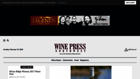 What Winepressnw.com website looked like in 2023 (1 year ago)