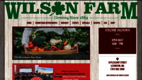 What Wilsonfarm.com website looked like in 2023 (1 year ago)