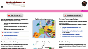 What Weekendplanner.nl website looked like in 2023 (1 year ago)