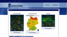What Wettergefahren.de website looked like in 2023 (1 year ago)