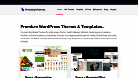 What Wedesignthemes.com website looked like in 2023 (1 year ago)