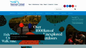 What Waterwaysireland.org website looked like in 2023 (2 years ago)