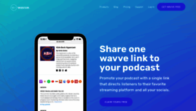 What Wavve.link website looked like in 2023 (1 year ago)