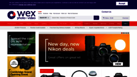 What Wexphotographic.com website looked like in 2023 (1 year ago)