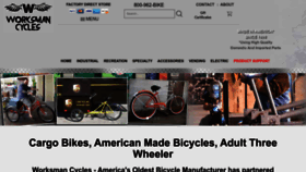 What Worksmancycles.com website looked like in 2023 (1 year ago)