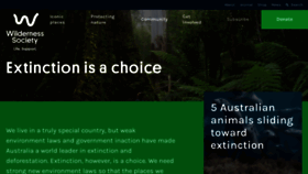 What Wilderness.org.au website looked like in 2023 (1 year ago)