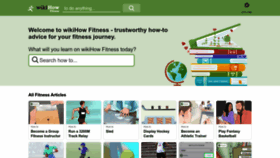 What Wikihow.fitness website looked like in 2023 (2 years ago)