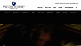 What Wyomingseminary.org website looked like in 2023 (2 years ago)