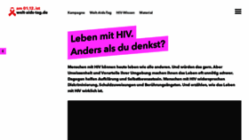 What Welt-aids-tag.de website looked like in 2023 (1 year ago)