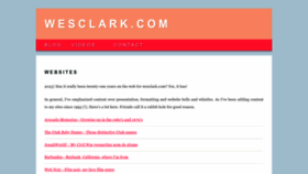 What Wesclark.com website looked like in 2023 (1 year ago)