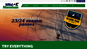 What Wildmountain.com website looked like in 2023 (2 years ago)