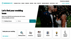 What Weddingwire.com website looked like in 2023 (1 year ago)