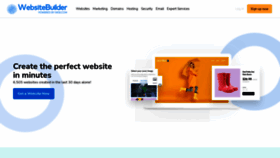 What Websitebuilder.com website looked like in 2023 (2 years ago)