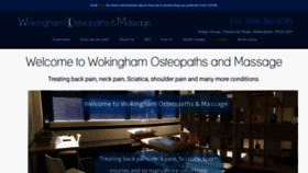 What Wokinghamosteopaths.co.uk website looked like in 2023 (1 year ago)