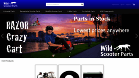 What Wildscooterparts.com website looked like in 2023 (1 year ago)