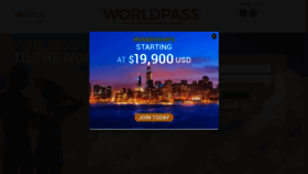 What World-pass.com website looked like in 2023 (1 year ago)