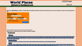 What Worldplaces.net website looked like in 2023 (1 year ago)