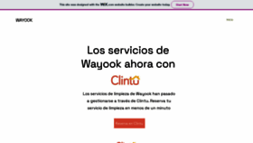 What Wayook.es website looked like in 2023 (1 year ago)