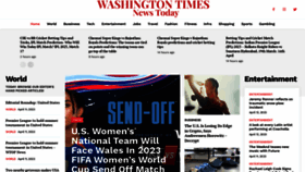 What Washingtontimesnewstoday.com website looked like in 2023 (1 year ago)