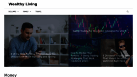 What Wealthyliving.com website looked like in 2023 (1 year ago)