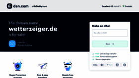 What Wetterzeiger.de website looked like in 2023 (1 year ago)