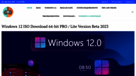 What Windows12download.com website looked like in 2023 (1 year ago)