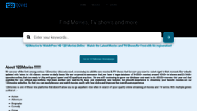 What W-123movies.com website looked like in 2023 (1 year ago)
