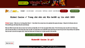 What Winbet.id website looked like in 2023 (1 year ago)