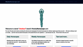 What Weeklyhoroscope.com website looked like in 2023 (1 year ago)