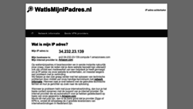 What Watismijnipadres.nl website looked like in 2023 (This year)