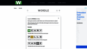 What Wordlewordle.co website looked like in 2023 (This year)